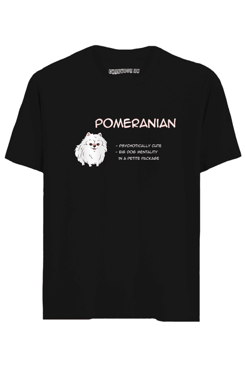 Pomeranian Half Sleeves T-Shirt