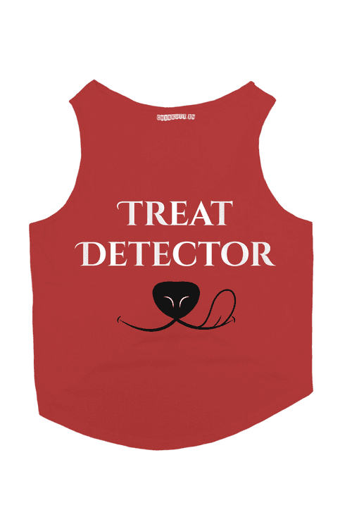 Treat Detector Dog T-Shirt - RED