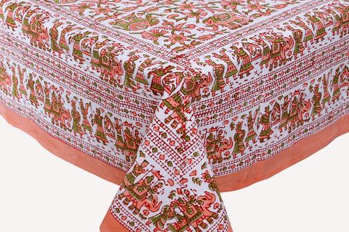 Handblocked Table Cloth (Seats 4)