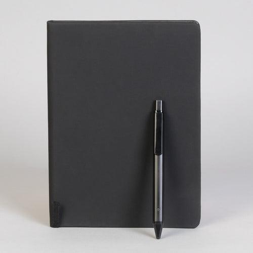 Matte Black Diary With Pen