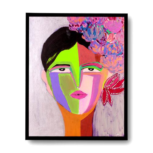 Serenity In Bloom Handmade Large Portrait