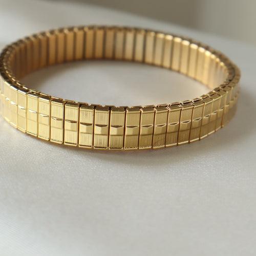 Sunrise Expandable 18K Gold Plated Bangle