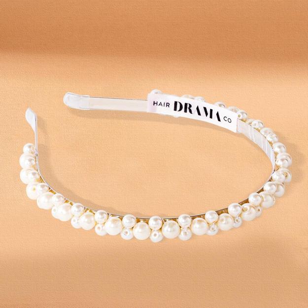 Pearl Hair Band - Off White