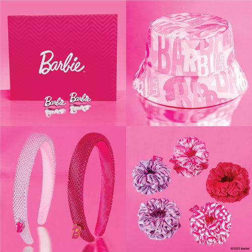 Barbie Gift Box with 2 Crystal Puff Hair Bands, 1 Hat, 5 Scrunchies & 2 Hair Pins