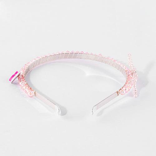 Barbie Crystal Bow Hair Band with Barbie Charm - Light Pink