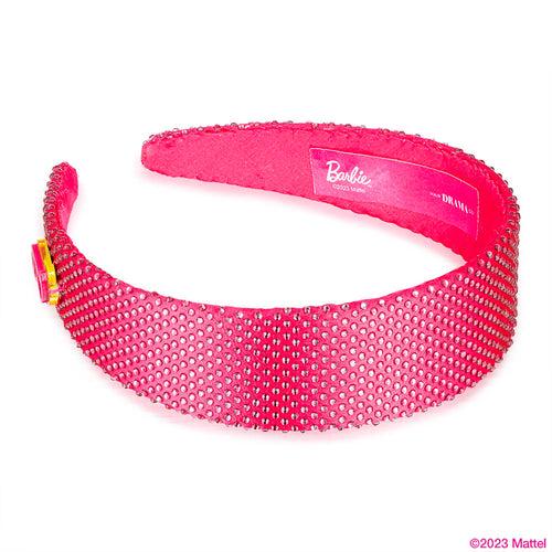 Barbie Rhinestone Flat Hair Band with Barbie Charm-Hot Pink