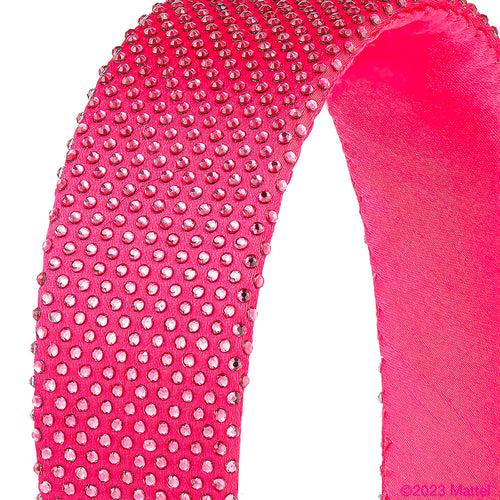 Barbie Rhinestone Flat Hair Band with Barbie Charm-Hot Pink