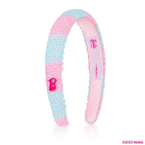 Barbie Embroidered Hair Band - Pink & Blue