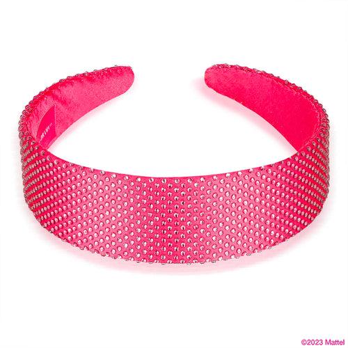 Barbie Rhinestone Flat Hair Band with Barbie Charm-Hot Pink