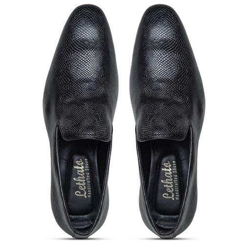 Venetian Loafers - Python Black