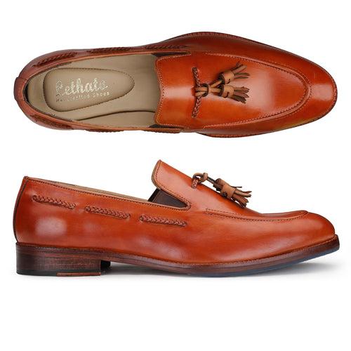 Tassel Loafers - Tan