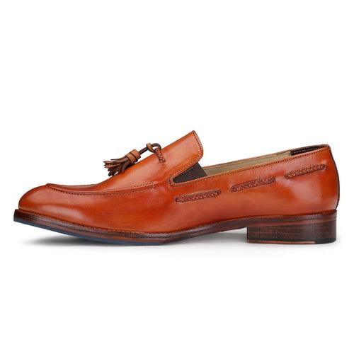 Tassel Loafers - Tan