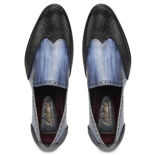 Wingtip Venetian Loafers - Blue