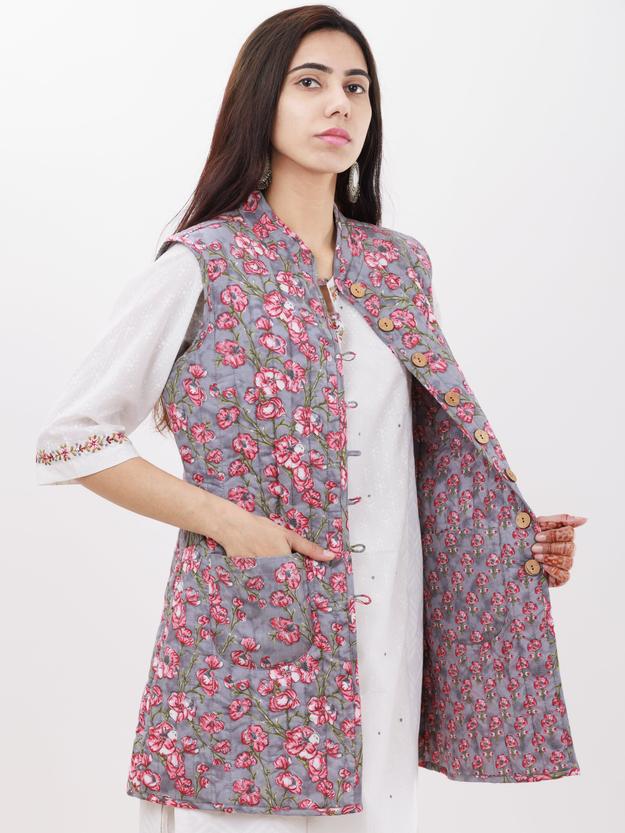 Shishir Anaysa Quilted Reversible Sleeveless Jacket