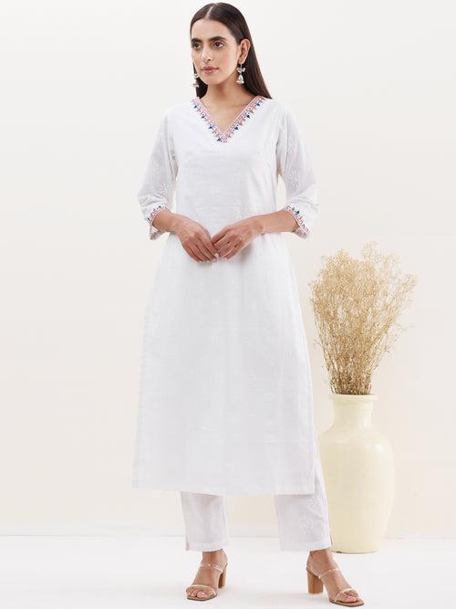 Gulmarg Aaina Set Of Kurta Pants Dupatta