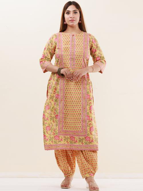 Umang Samah Set Of Kurta Pants Dupatta