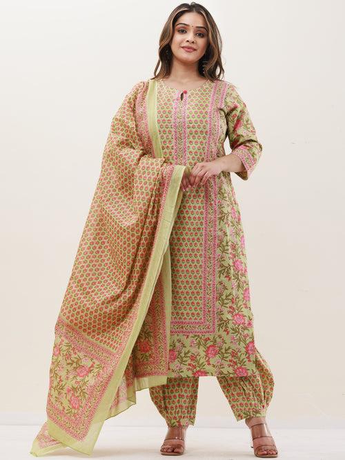 Gazal Parineeta Set Of Kurta Pants Dupatta