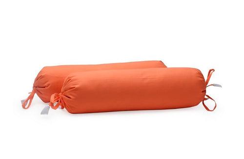 ‘Bright Orange’ Organic Baby Bolster Cover