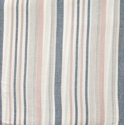 'Pink and Grey Stripes' Organic Sleeveless Nightdress