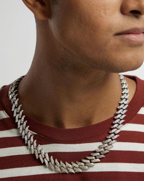 Iced Out Spiked Cuban Chain