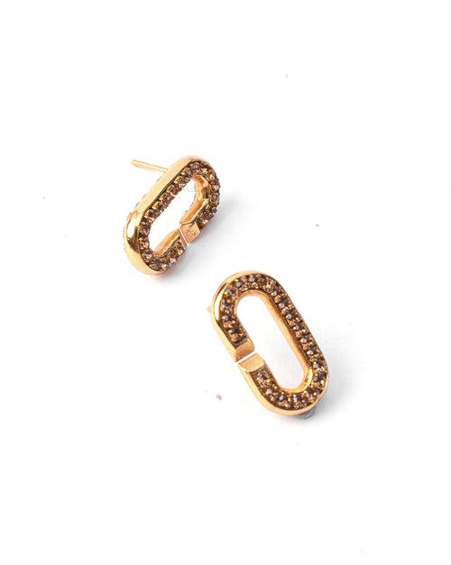 Stellar Link Earrings In Gold