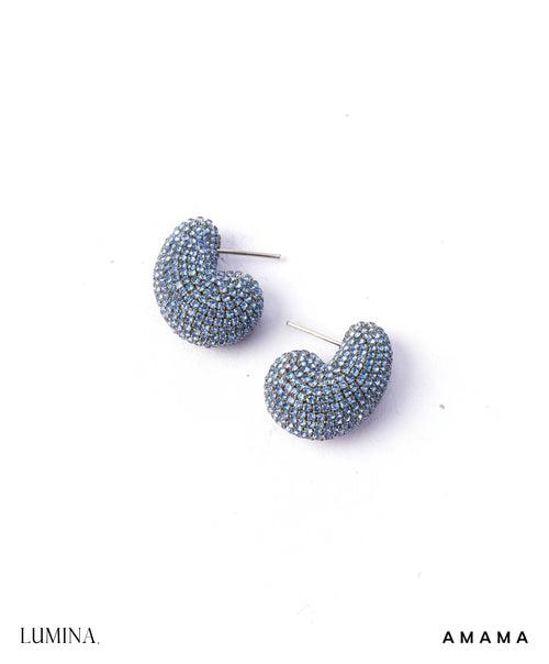 Nano Kaju Earrings In Cerulean Blue