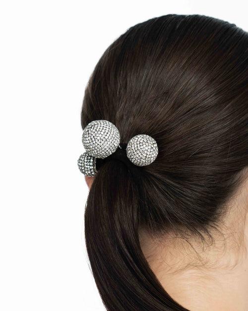 Aurora Scrunchie In Sparkling White