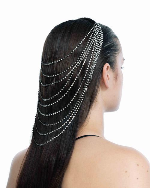 Infinity Fall Headwrap In Sparkling White