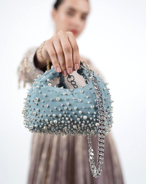 Rhinestone Pearl Purse