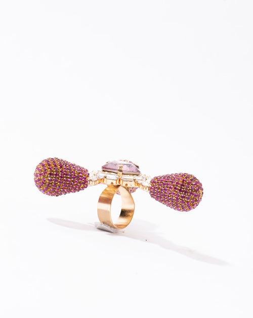 Trine Ring in Hot Pink