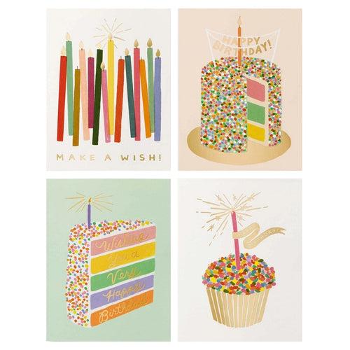 Birthday Candles Cards Box Set