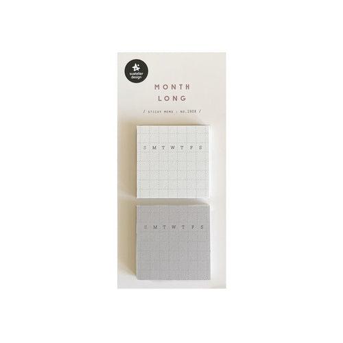 Ivory & Grey Monthly Sticky Set