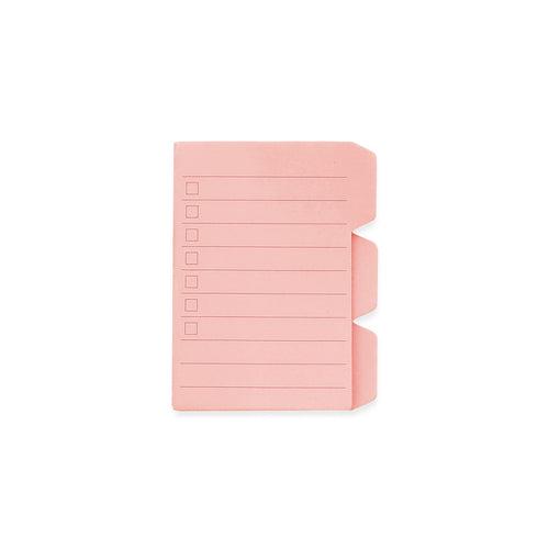 Pink Checklist Sticky Tabs