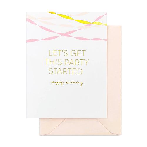 Birthday Streamers Card