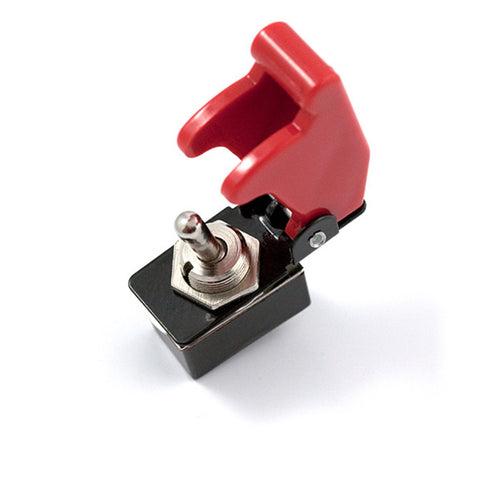 RED TOGGLE SWITCH WITH COVER AND LIGHT