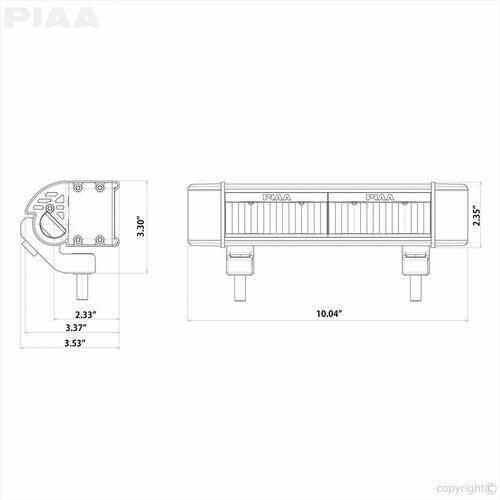 PIAA RF-10 LED DRIVING BEAM 10" LIGHT BAR