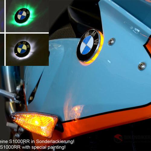 BMW S1000RR since 2019 two colour emblem indicator lights