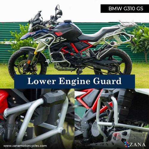 Lower Engine Guard For BMW 310 GS (with Slider ,Silver, Stainless Steel)