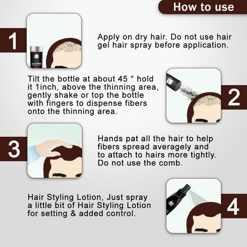 Instant Hair Brown Refill Pack - Instant Hair Brown Refill Pack - Hair Building & Thickening Fibers for Thinning Hair & Hair Loss Concealer