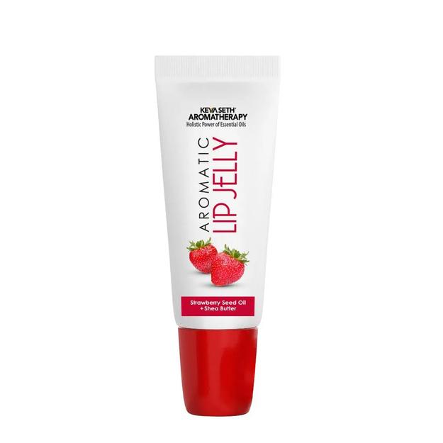 Free Aromatic Lip Jelly Strawbery, Enriched with Strawbery Seed Oil & Shea Butter, Tinted Lip Balm, Brightening and Moisturizing Dark Lips for Men and Women 10ml