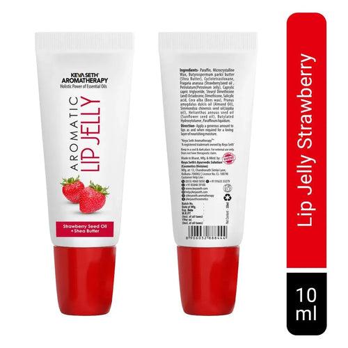 Free Aromatic Lip Jelly Strawbery, Enriched with Strawbery Seed Oil & Shea Butter, Tinted Lip Balm, Brightening and Moisturizing Dark Lips for Men and Women 10ml