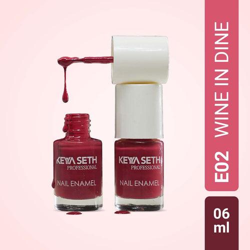 Wine N Dine + Workaholic Long Wear Nail Enamel Enriched with Vitamin E & Argan Oil