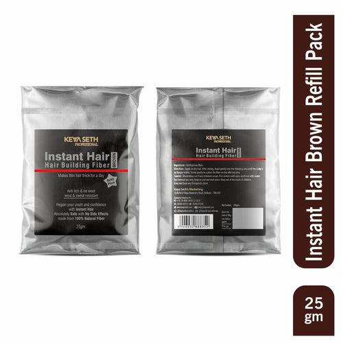 Instant Hair Brown Refill Pack - Instant Hair Brown Refill Pack - Hair Building & Thickening Fibers for Thinning Hair & Hair Loss Concealer