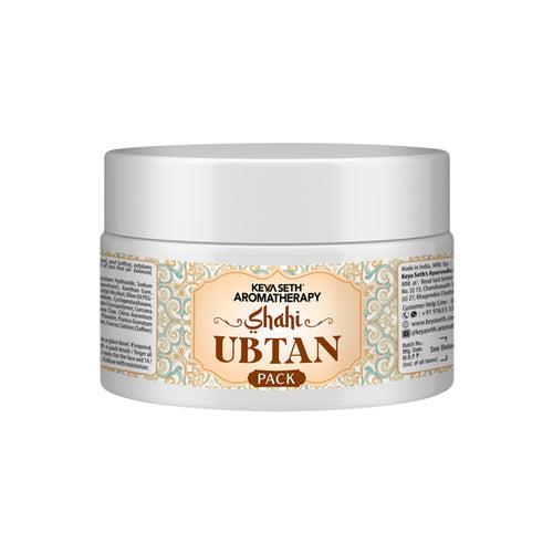 Shahi Ubtan Pack, Moroccan Clay, Glowing, De Tan with Turmeric, Sandalwood, Saffron, Rose, Orange for All Skin Types 160gm