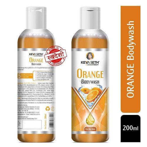 Complete Body Care Combo Enriched with Vitamin C, Orange Body Wash 200ml + Skin Defence Orange Body Oil 200ml + Orange Face & Body Moisturizer 200ml