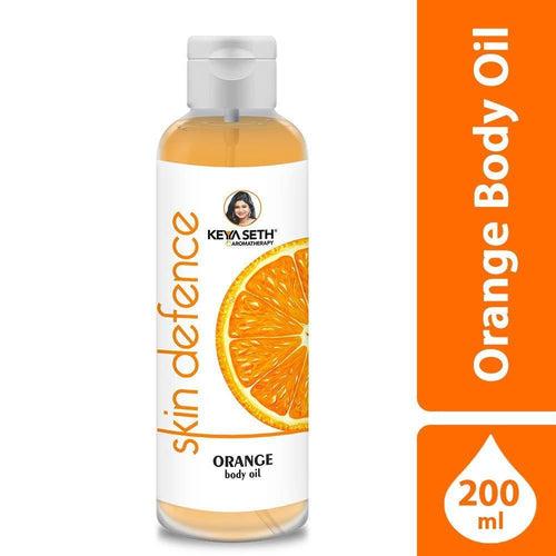 Complete Body Care Combo Enriched with Vitamin C, Orange Body Wash 200ml + Skin Defence Orange Body Oil 200ml + Orange Face & Body Moisturizer 200ml