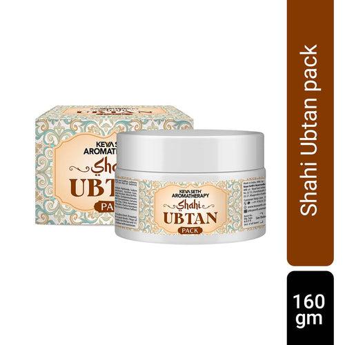 Shahi Ubtan Pack, Moroccan Clay, Glowing, De Tan with Turmeric, Sandalwood, Saffron, Rose, Orange for All Skin Types 160gm