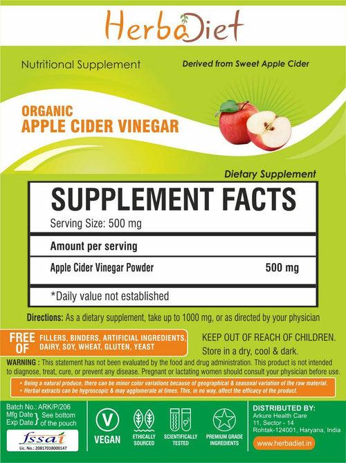 Organic Apple Cider Vinegar Powder