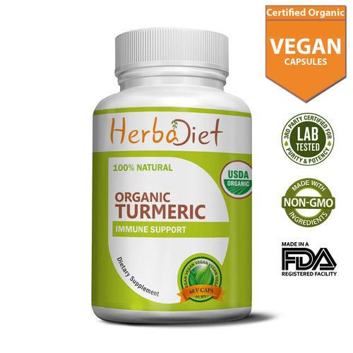 Organic Turmeric Root Powder (Curcuma Longa) Capsules