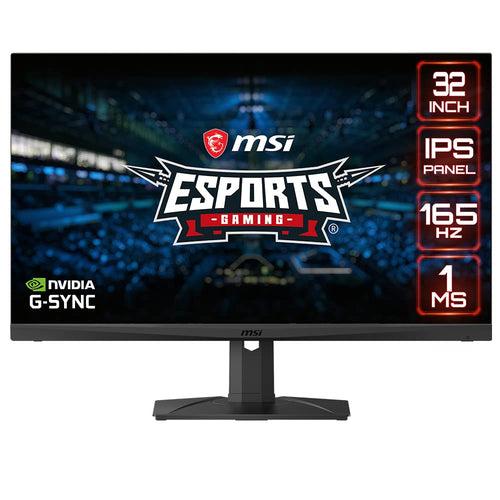 MSI Optix MAG321QR - Gaming Monitor with Full WQHD Anti-Glare, 1ms Response Time, 2560 x 1440 Pixels (16:9), 165Hz Refresh Rate, HDR Ready USB/DP/HDMI, 31.5 inches (80 cm) - Black